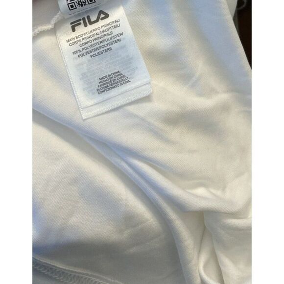 Fila Mens Medium White Short Sleeve Crew Neck T Shirt UPF 50+ NWT Tennis - Picture 6 of 6